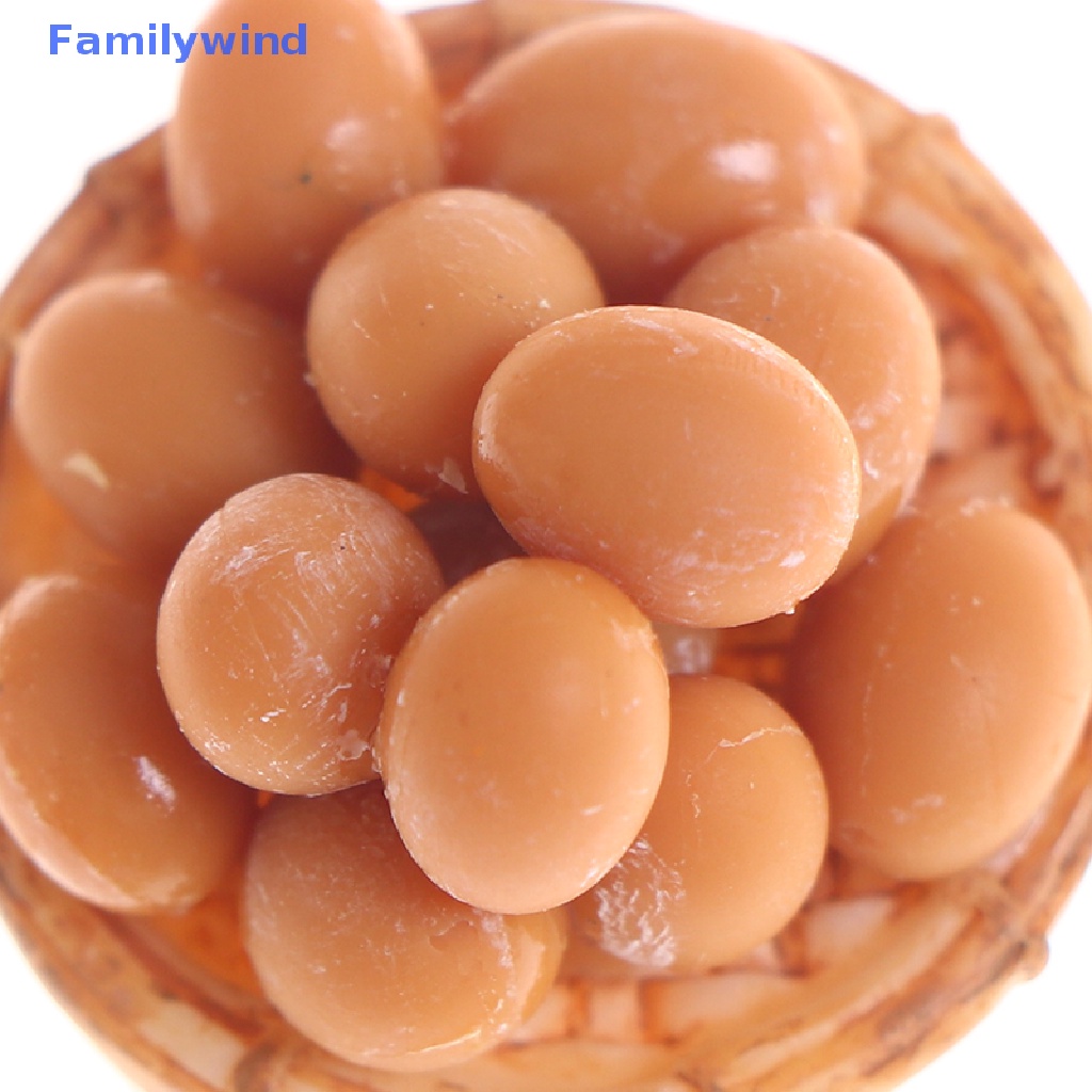 Bộ Mô Hình Trứng Kèm Khay Đựng Trứng Mini Tỉ Lệ 1: 12 Trang Trí Nhà Búp Bê