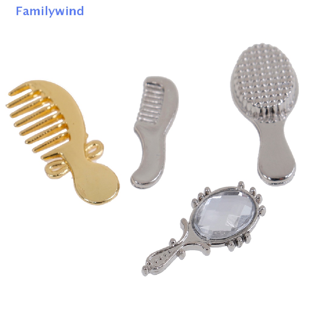 Set 5 Lược Làm Khô Tóc Mini Tỉ Lệ 1: 12 Cho Nhà Búp Bê