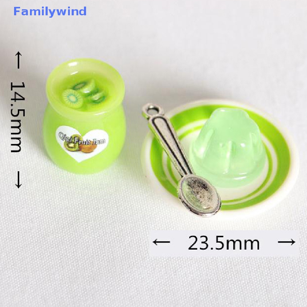 Set 4 Mô Hình Bánh Pudding Tỉ Lệ 1 / 12 1 / 6 Cho Nhà Búp Bê