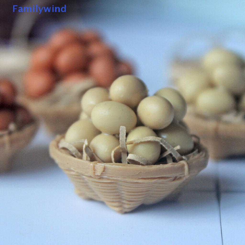 Rổ Đựng Trứng Trang Trí Nhà Búp Bê Tỉ Lệ 1: 12