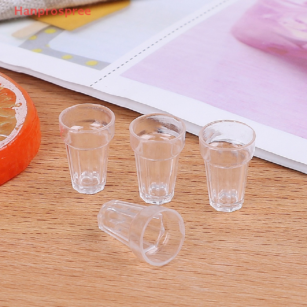 Bộ 4 Ly Uống Rượu Mini Tỉ Lệ 1 / 12 Trang Trí Nhà Búp Bê
