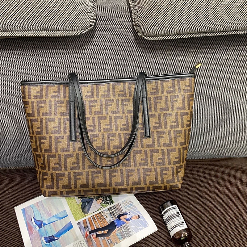 Túi Xách Da Mềm Cỡ Lớn In Họa Tiết Đơn Giản Thời Trang Cho Nữ