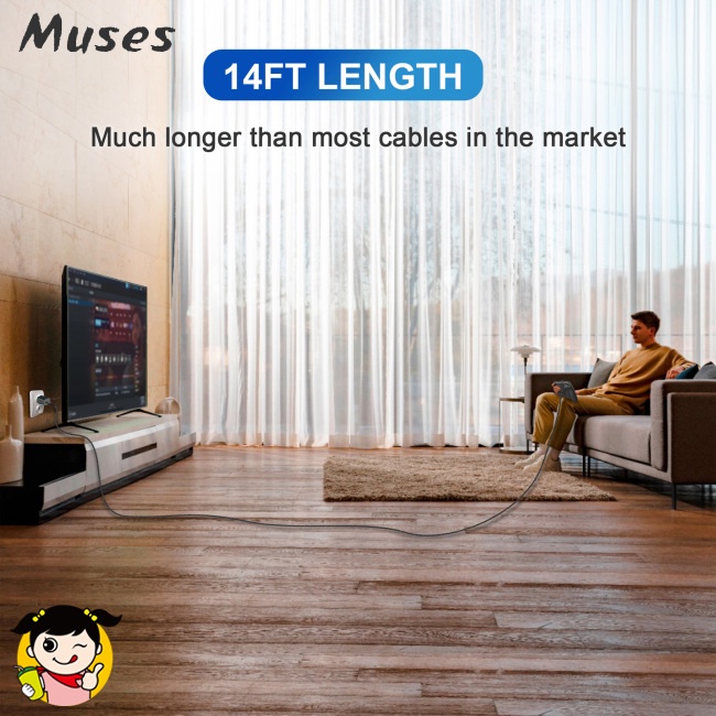 Dây Cáp Chuyển Đổi Cổng Type C Sang Cổng USB-A Dài 4M Chuyên Dụng Cho Máy Chơi Game Hơi Nước