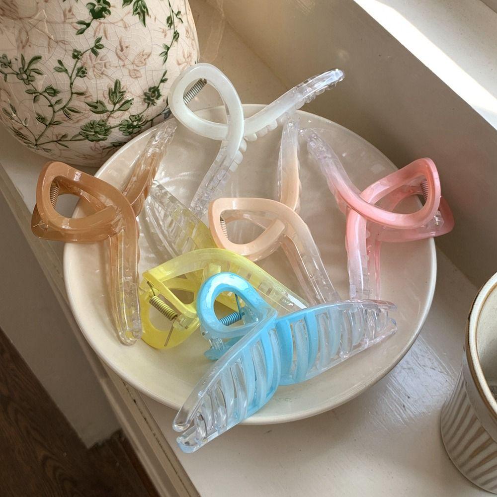 Kẹp Tóc Hình Cá Mập Màu Gradient Cỡ Lớn Sáng Tạo Thanh Lịch Dành Cho Bạn Gái Back2Lilife