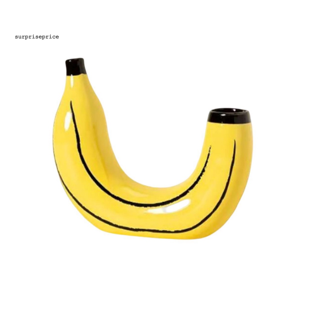 Lọ Hoa Hình Quả Chuối Hai Đầu Sáng Tạo Dùng Trang Trí Phòng Khách / SPA