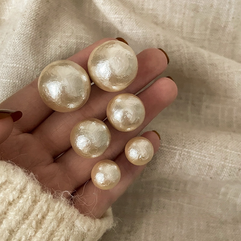 Bông Tai Mạ Bạc 925 Đính Ngọc Trai Nhân Tạo Phong Cách Retro Pháp