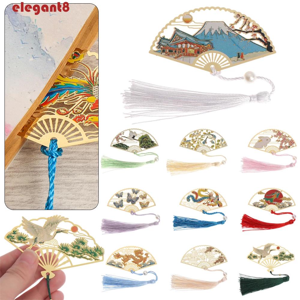 Kẹp Sách Bằng Đồng Thau Đính Tua Rua Phong Cách Trung Hoa Độc Đáo