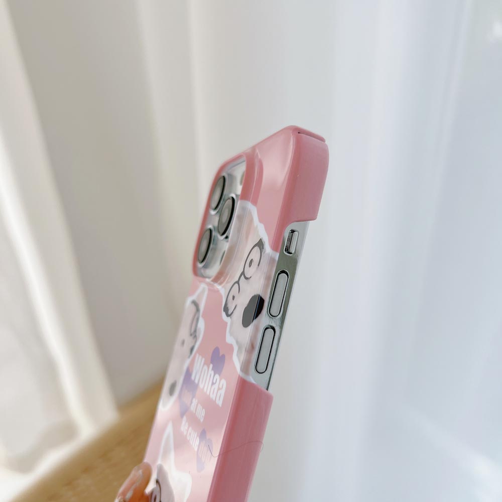 Ốp Điện Thoại Cứng Hình Chú Cún Cho iPhone X Xs XR XsMax 11 11ProMax 12 12Pro 12ProMax 13 13Pro 13ProMax 14 14Pro 14plus 14ProMax