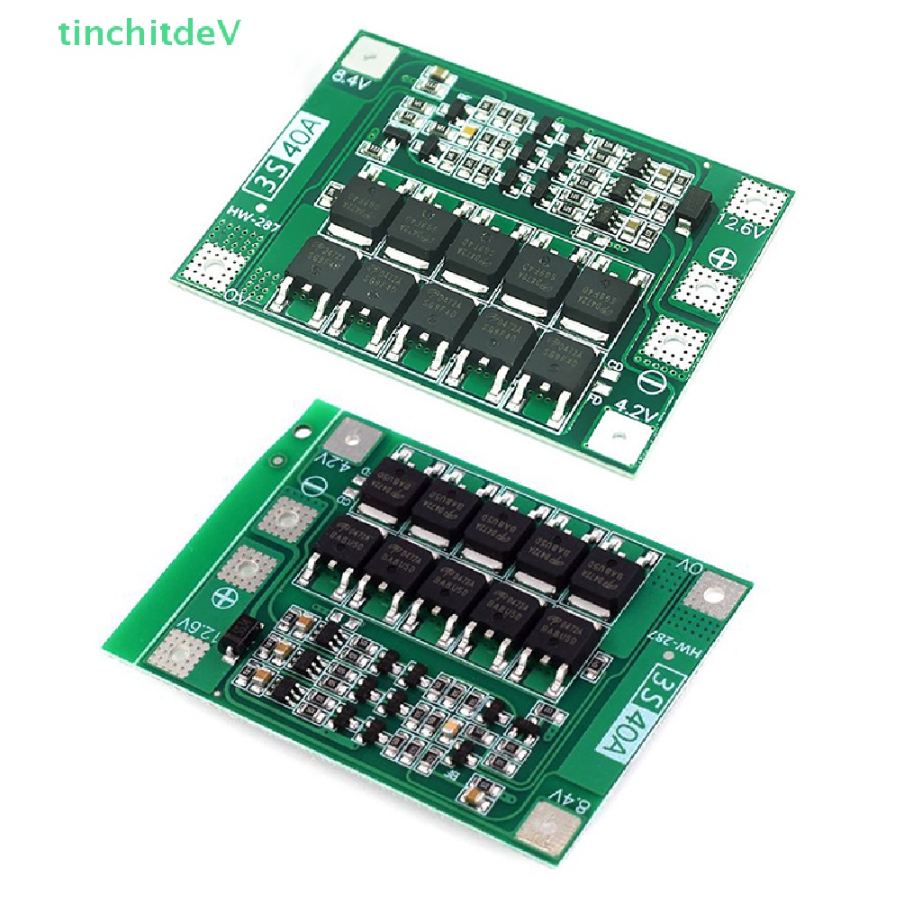 Mô Đun Bảo Vệ Động Cơ Khoan 12.6V 3S 40A Li-ion BMS Chuyên Dụng