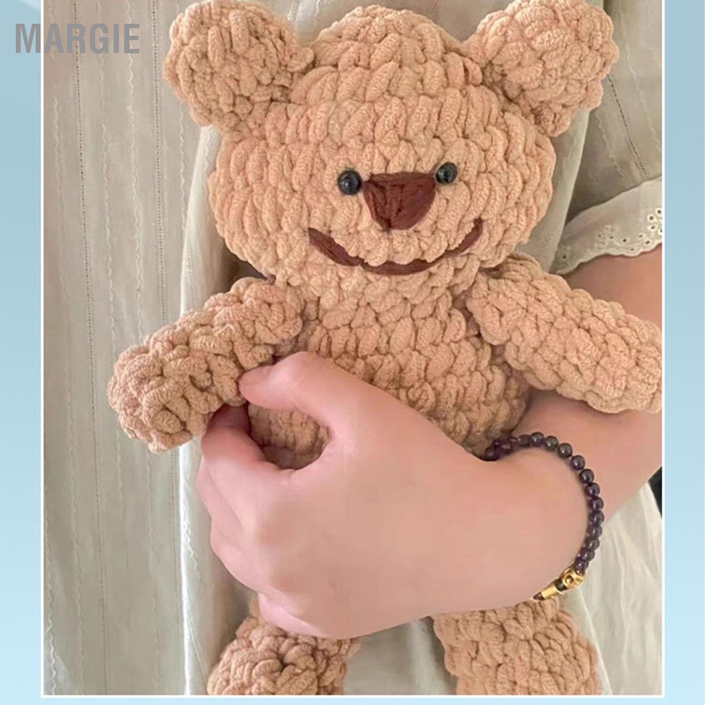 * DIY Gói Nguyên Liệu Tự Móc Len Gấu Teddy Dễ Thương- Quà Tặng Handmade Tự Làm Ý Nghĩa MARGIE K.