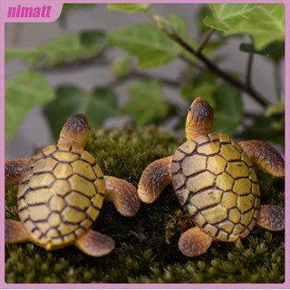 Mô hình rùa mini bằng nhựa resin trang trí bể cá