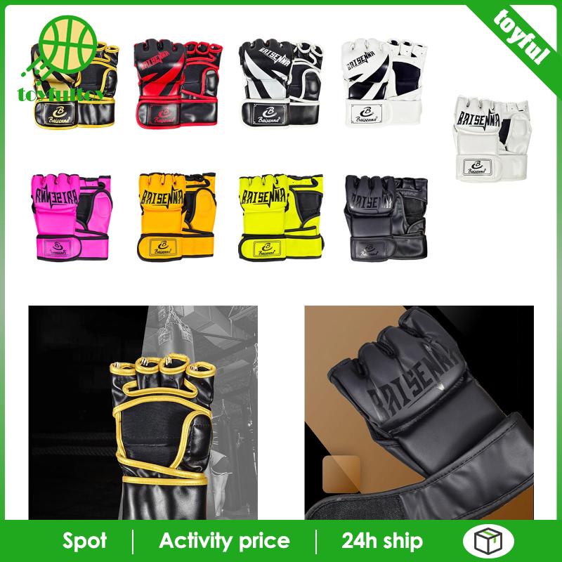 Găng Tay Hở Ngón Tập Đấm Bốc Chuyên Dụng