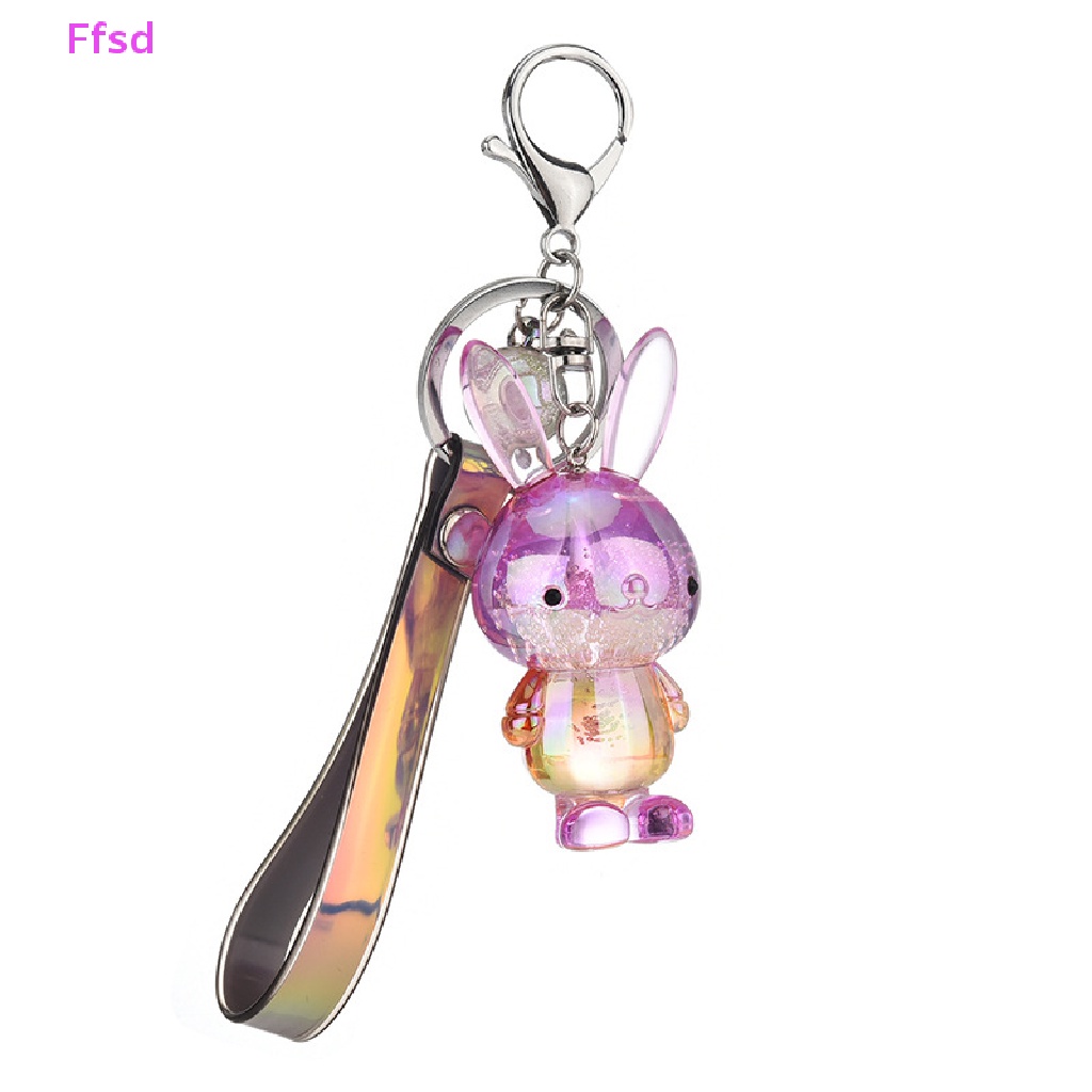 1 Móc Khóa Acrylic Hình Thỏ Hoạt Hình Đáng Yêu
