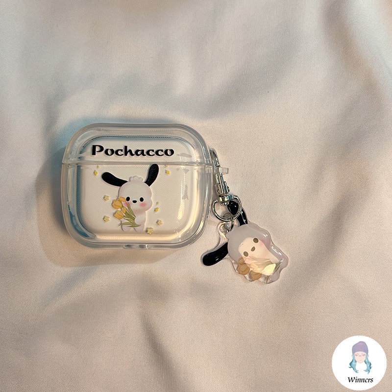 Vỏ Bảo Vệ Hộp Sạc Tai nghe không dây Airpods 1 / 2 / 3pro Hình Chú Chó Pochacco Dễ Thương
