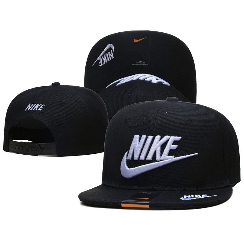 Nón Lưỡi Trai Nike Thời Trang Hip Hop Đường Phố Cá Tính Cho Nam Nữ Màu Đen
