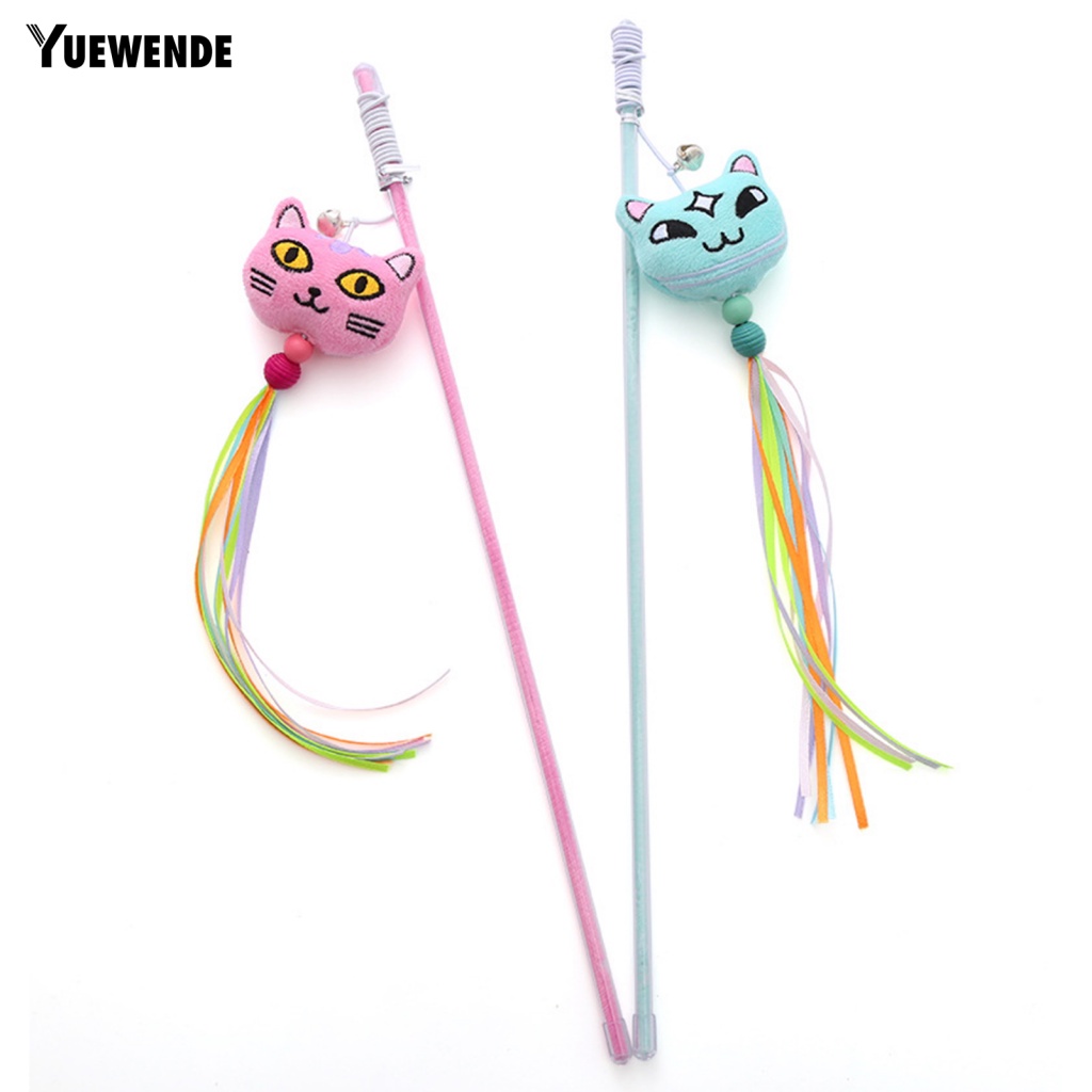 Yue.z Đồ Chơi Hình Dạng Tua Rua Thiết Kế Đáng Yêu Màu Macaron Cho Mèo Cưng