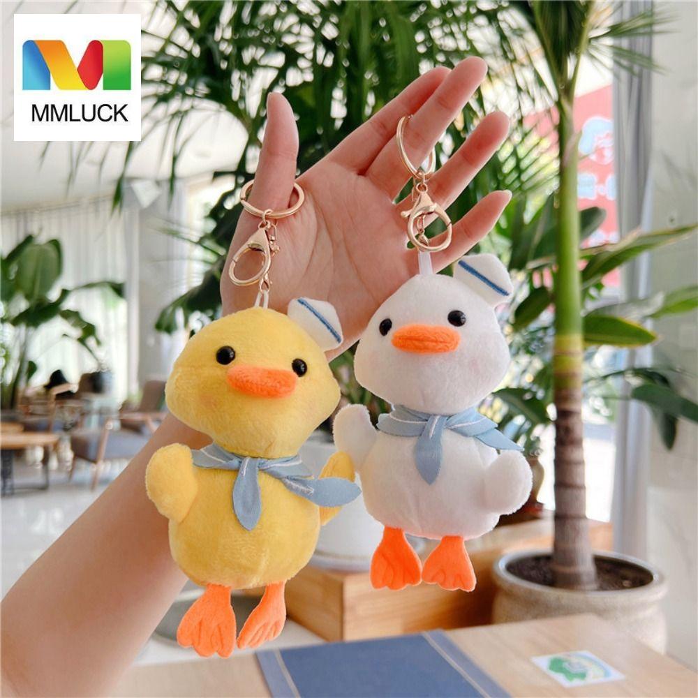 Móc khóa MMULCK thiết kế chú vịt nhồi bông hoạt hình mềm mại xinh xắn làm quà tặng dành cho trẻ em