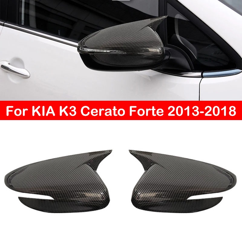Ốp Gương Chiếu Hậu Bằng Sợi Carbon Cho KIA K3 Cerato Forte 2013-2018