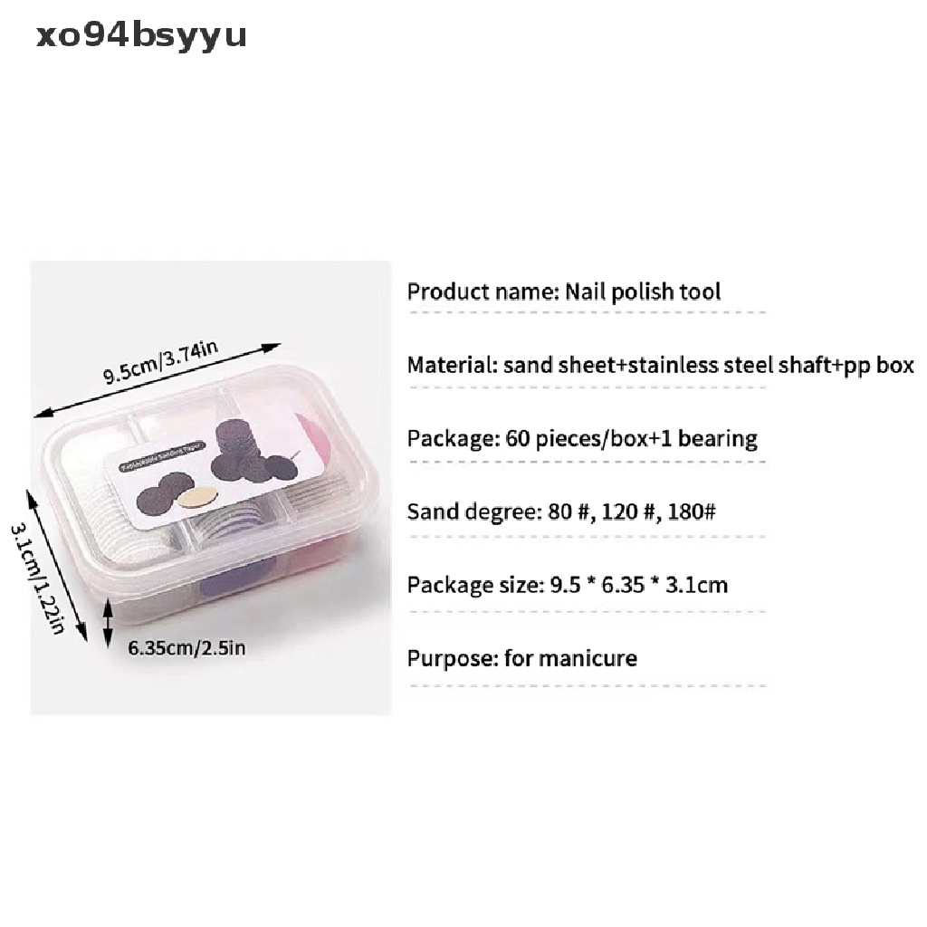 Set 60 Đĩa Chà Nhám Xo94Bsyu Chuyên Dụng Dành Cho Máy Mài Điện