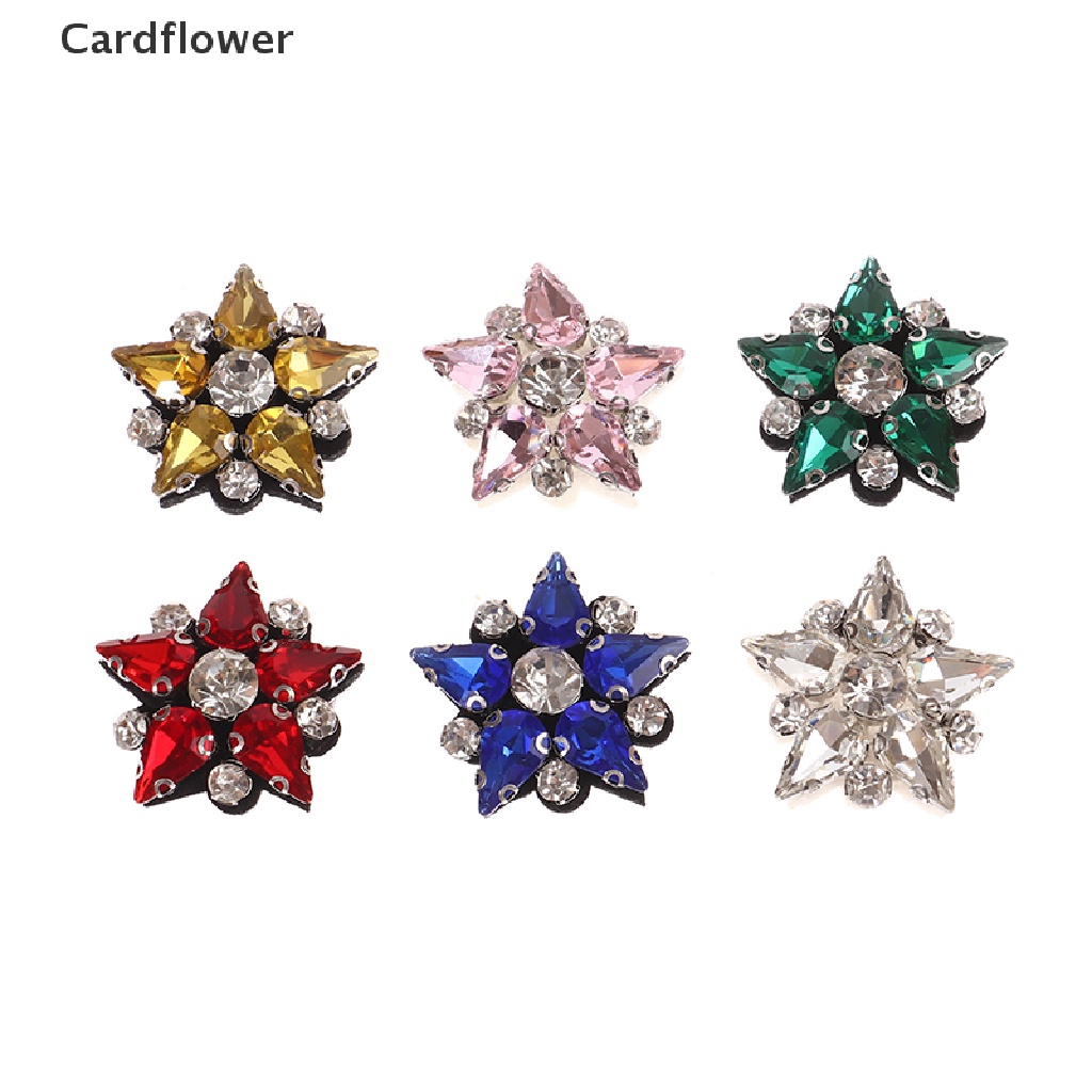 Bộ 5 Miếng Vá Quần Áo Hình Ngôi Sao Đính Kim Sa Lấp Lánh