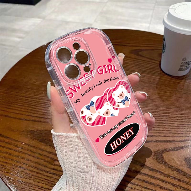 ✅Ốp Điện Thoại Mềm Trong Suốt Chống Sốc In Hình Gấu Nhỏ Cho Iphone 13 / promax 8p / 11 Xr 147 12 MWZF