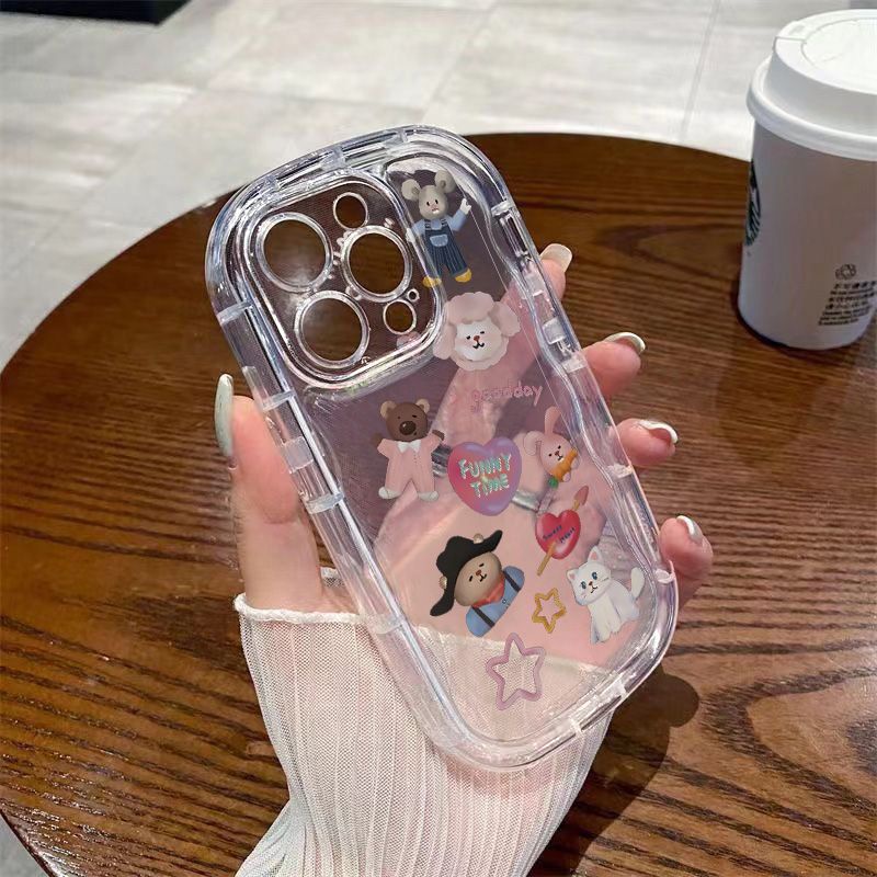 ✅Ốp Điện Thoại Dẻo Trong Suốt Họa Tiết Hoạt Hình Kingdom JDFQ Cho Iphone 1112promax xr / 13 7xsiPhone14 8p