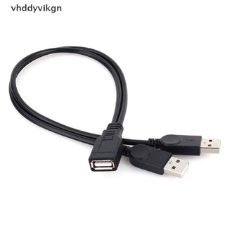 Dây cáp sạc truyền dữ liệu đầu usb 2.0 1 đầu cái sang 2 đầu đực hình chữ y