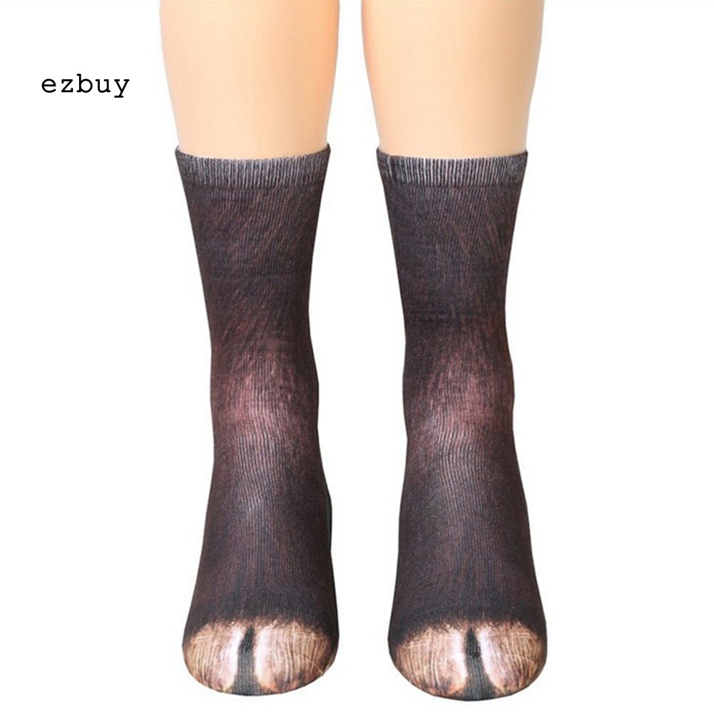 Vớ Co Giãn Thoáng Khí In Hình Móng Vuốt Động Vật 3D Vui Nhộn Cho Người Lớn Và Trẻ Em