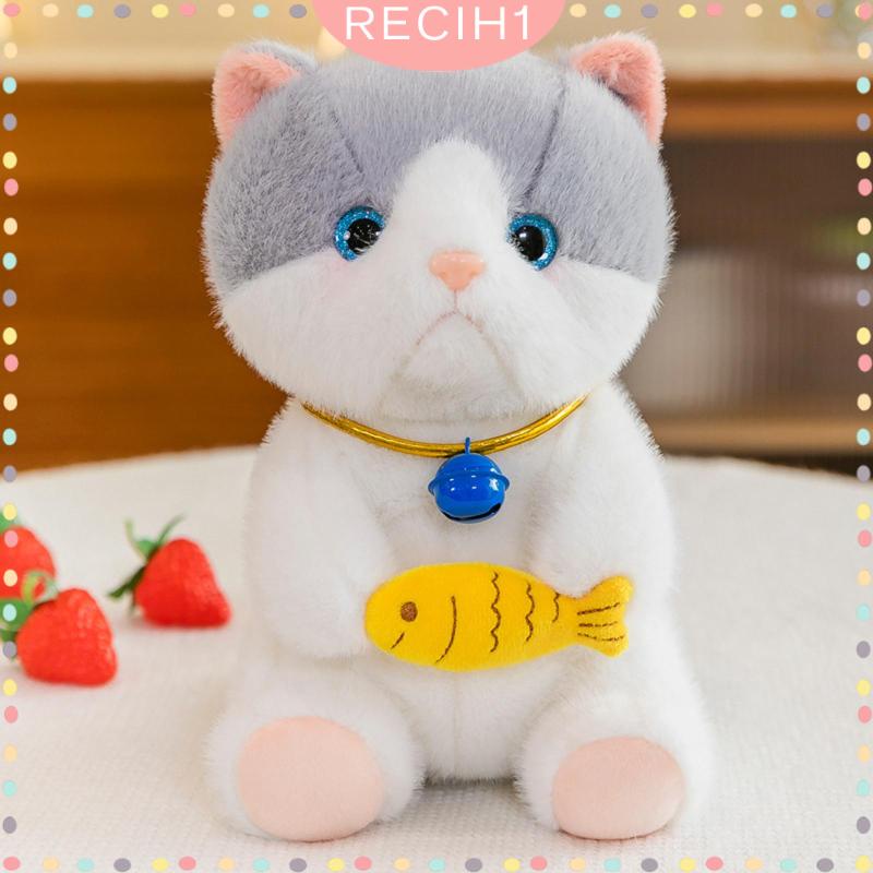 Đồ chơi nhồi bông Hình Chú Mèo Dễ Thương Dùng Trang Trí