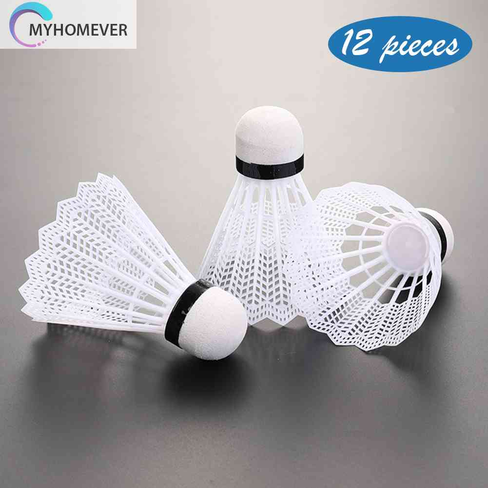 Set 12 Quả Cầu Lông Bằng Nhựa Siêu Nhẹ Chất Lượng Cao