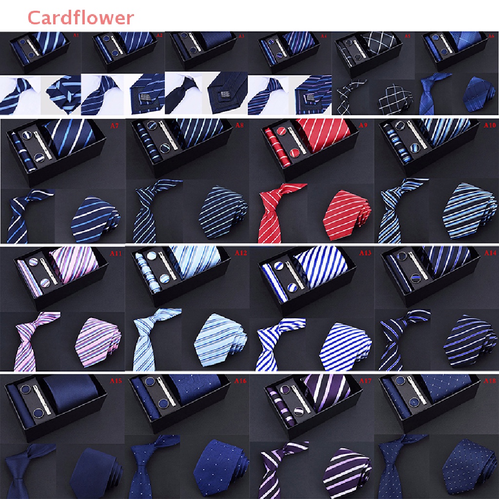 Bộ 5 Cái Khuy Măng Sét Cà Vạt + Hộp Quà Trang Trọng Cho Nam Mới