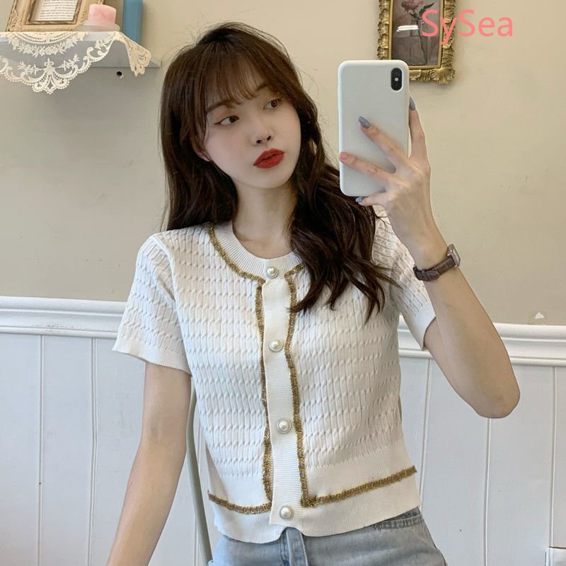 Áo Khoác Cardigan Dệt Kim Thanh Lịch Thời Trang Mùa Hè Cho Nữ