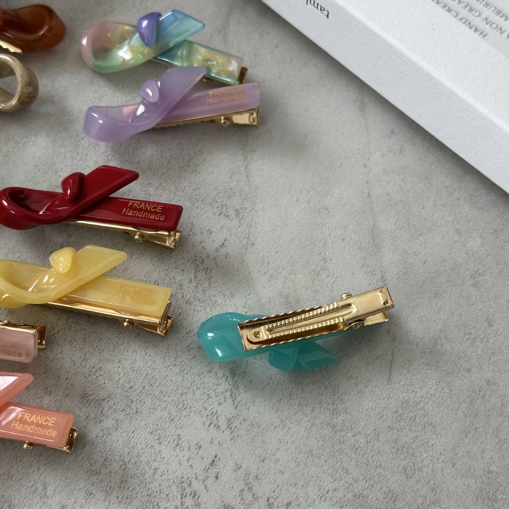 Kẹp Tóc Mái Ngang 4cm Màu Vàng Kim Phong Cách Hàn Quốc Tinh Tế Cho Nữ