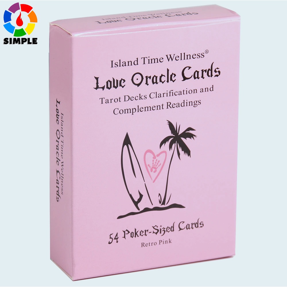 Pink Island Time Love Oracle Cards Tarot Card Divination