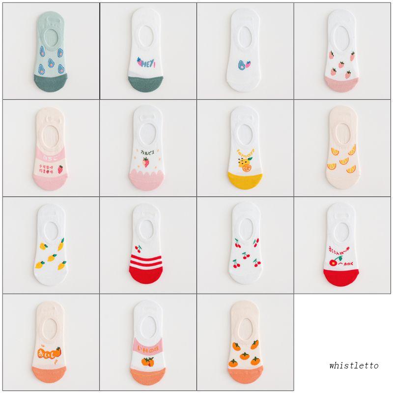 Đôi Vớ Thuyền Họa Tiết Trái Cây Dễ Thương Cho Nữ