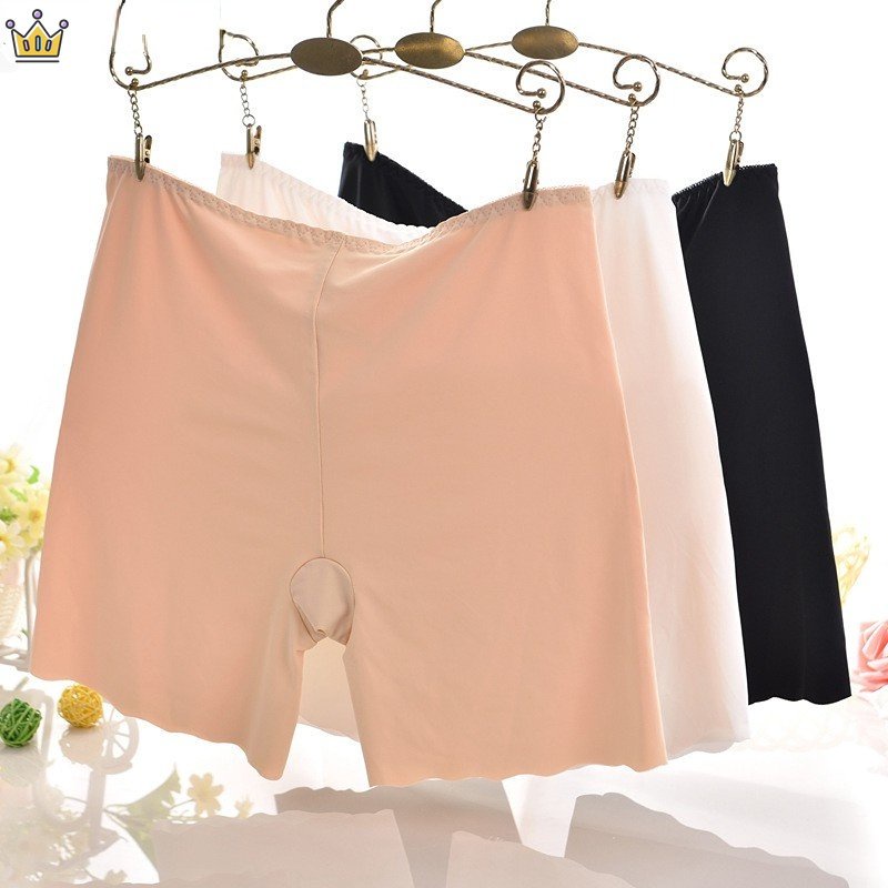 Quần Lót Lụa An Toàn Không Đường May Màu Sắc Đơn Giản Thoải Mái Cho Nữ JP5