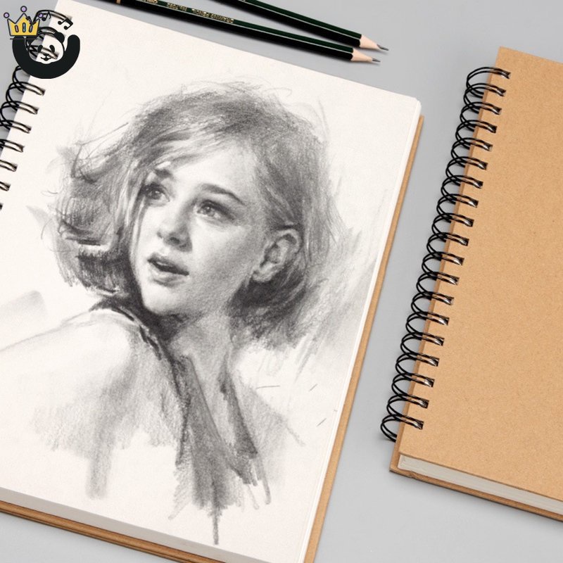 Sổ Tay Khổ A4 Hình Vuông Màu Đen Tiện Dụng Cho Memos Notepads JP5