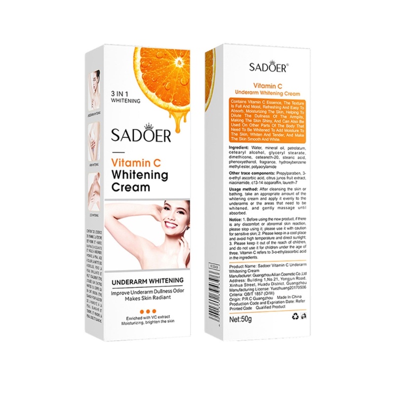 Kem Dưỡng Ẩm Làm Trắng Vùng Da Dưới Cánh Tay / Đầu Gối / Khuỷu Tay Không Phai Màu