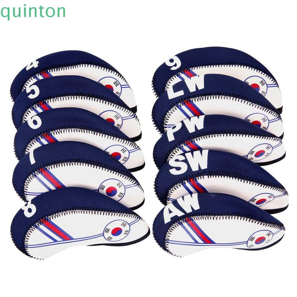 Bộ 10 Vỏ Bọc Bảo Vệ Đầu Gậy Đánh Golf Bằng Sắt Có Số Tiện Dụng