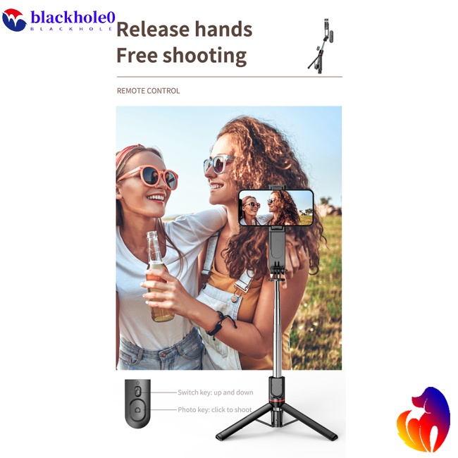 Gậy Chụp Ảnh Tự Sướng Bluetooth L15 Có Thể Tháo Rời Kèm Điều Khiển Từ Xa Đa Năng