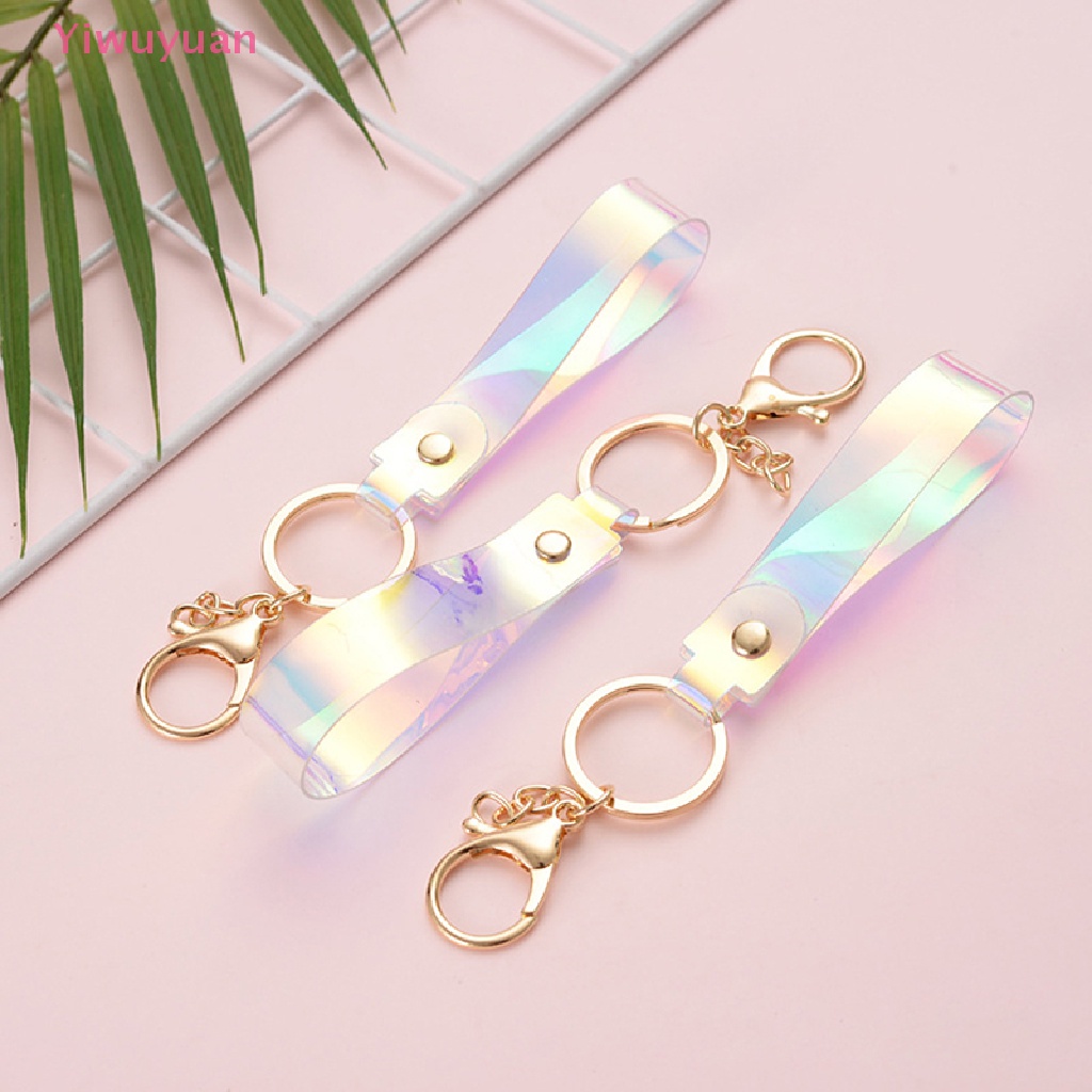 Móc Khóa Dây Da Bò Đính Búp Bê Tôm Hùm Vàng < Yiwuyuan > Mới