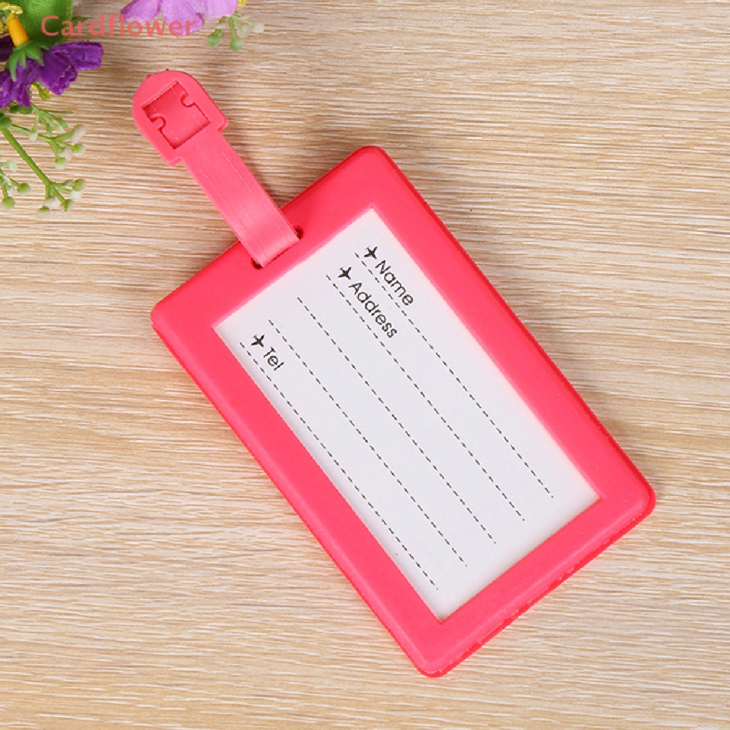 Thẻ Đánh Dấu Hành Lý Bằng Silicon PVC Mềm Họa Tiết Hoạt Hình Sáng Tạo