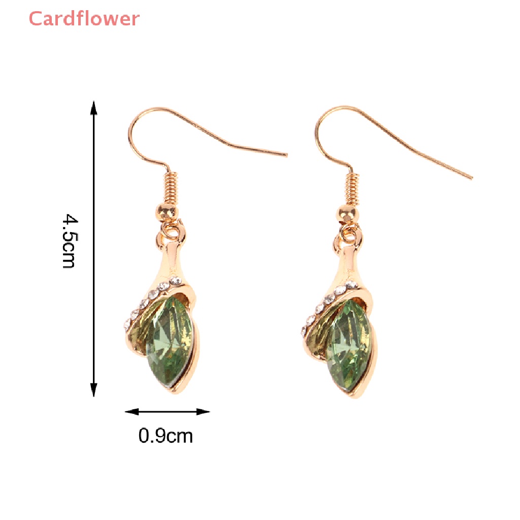 Bộ Trang Sức Màu Bạc / Vàng Đính Pha Lê Sang Trọng Cho Nữ