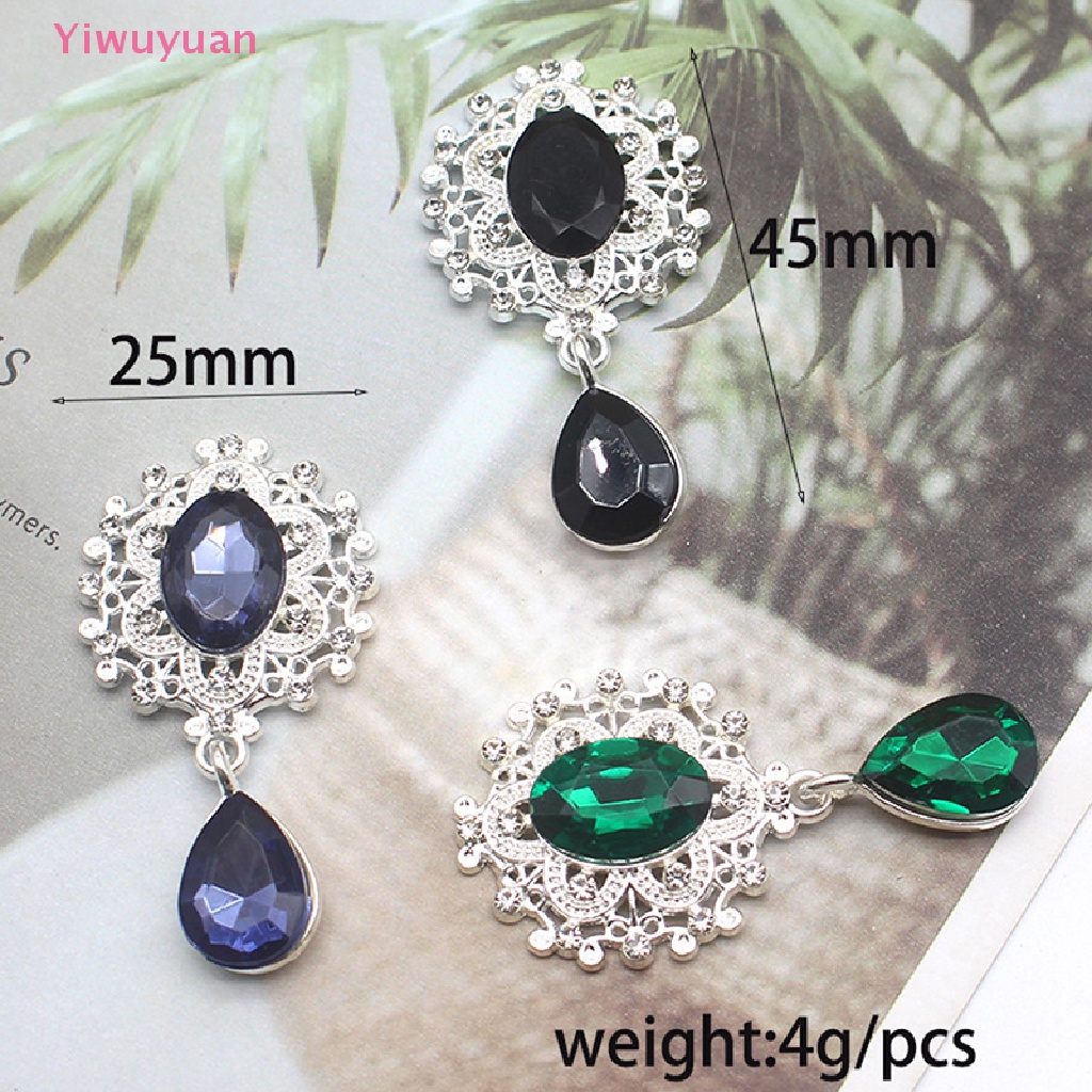 Ghim Cài Áo Đính Đá Lấp Lánh Kích Thước 45 * 25mm Mới