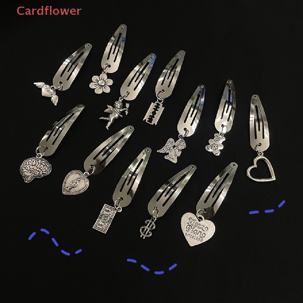 1 Kẹp Tóc Kim Loại Màu Bạc Hình Trái Tim Thời Trang