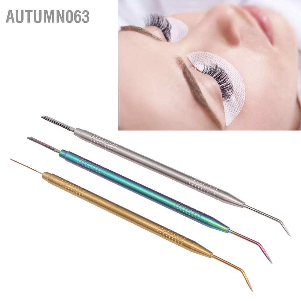 Autumn063 3 Chiếc Mi Nâng Dụng Cụ Uốn Chuyên Nghiệp Làn Lược Tóc Tinting Phần Mở Rộng Cung Cấp Màu Sắc Vàng Bạc