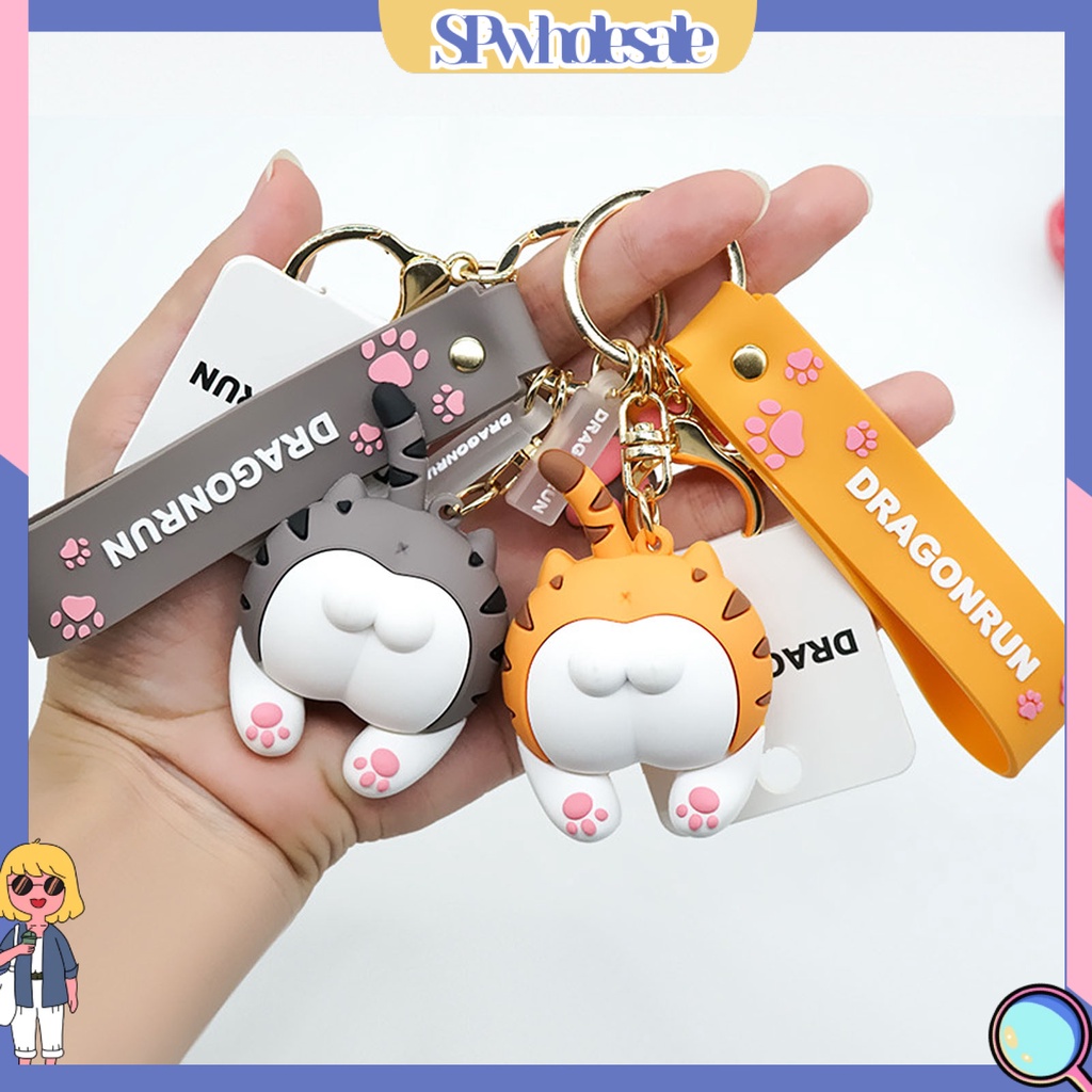 <SPwholesale> Móc Khóa Hình Mông Mèo Hoạt Hình Đáng Yêu