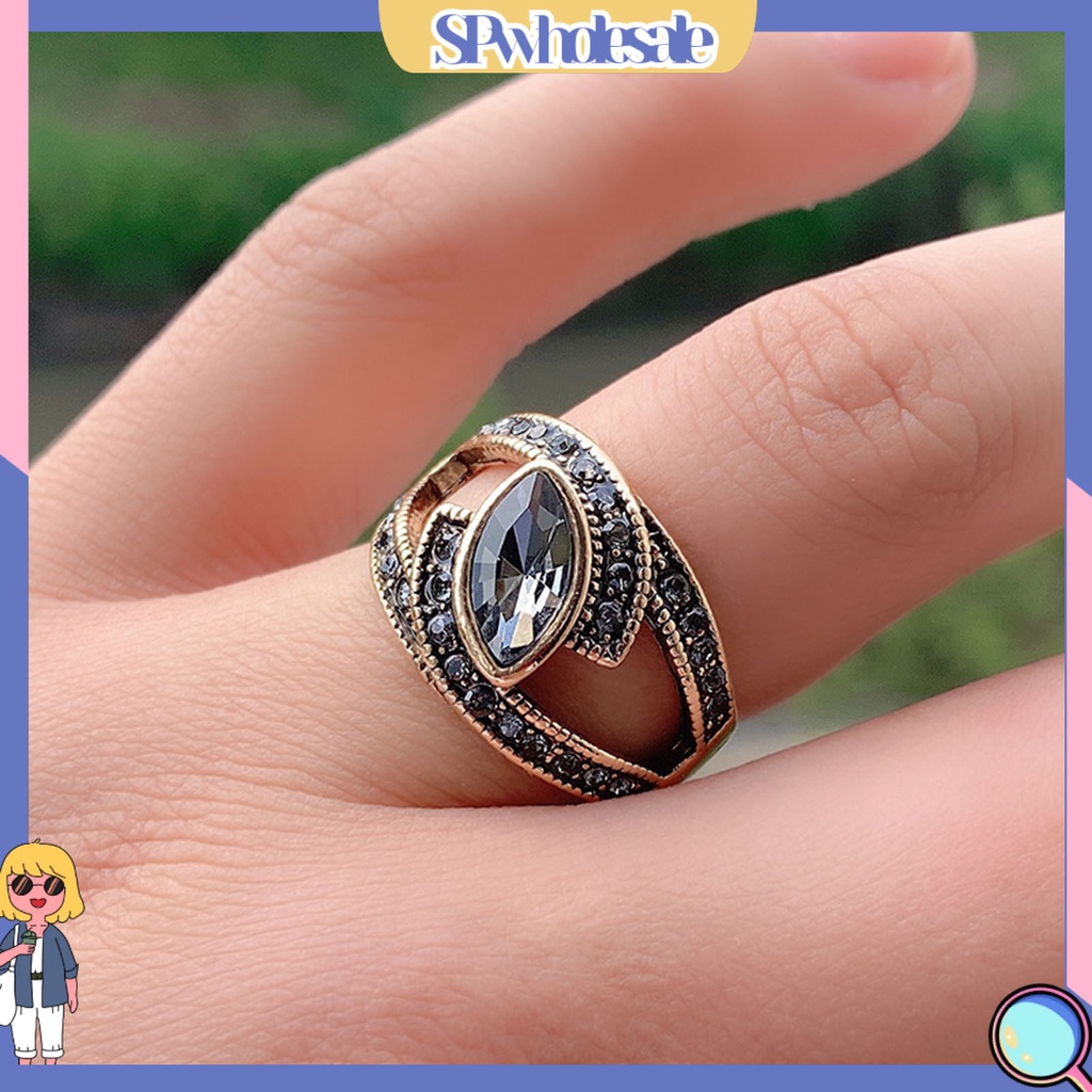 <SPwholesale> Nhẫn Đeo Khớp Ngón Tay Đính Đá Zircon Kiểu Vintage Cho Nữ