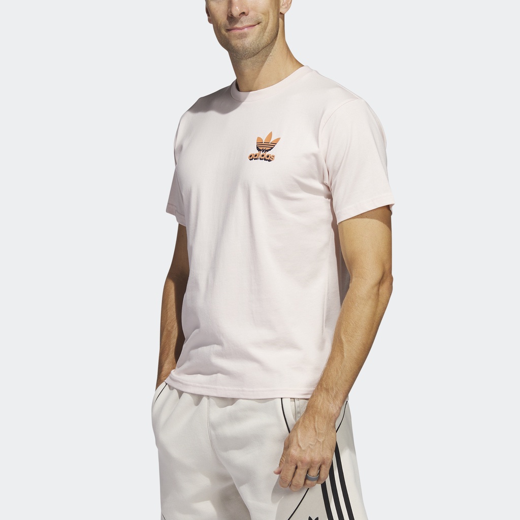 Adidas Phong cách sống Áo Thun Ba Lá 3D Power Nam Hồng H52189