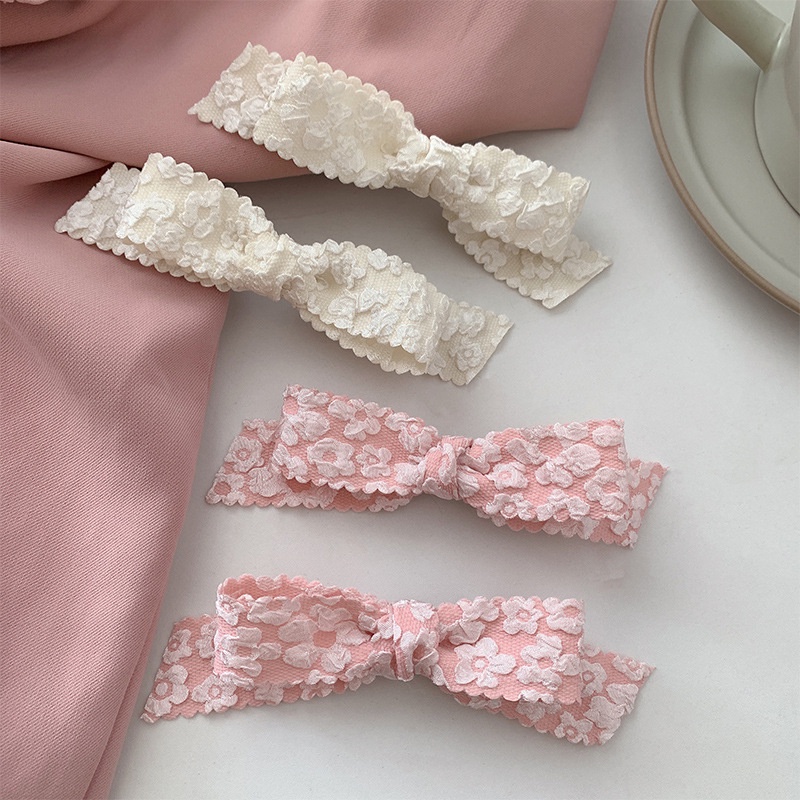 Kẹp Tóc Hình Nơ / Bông Hoa Dễ Thương Cho Bé Gái